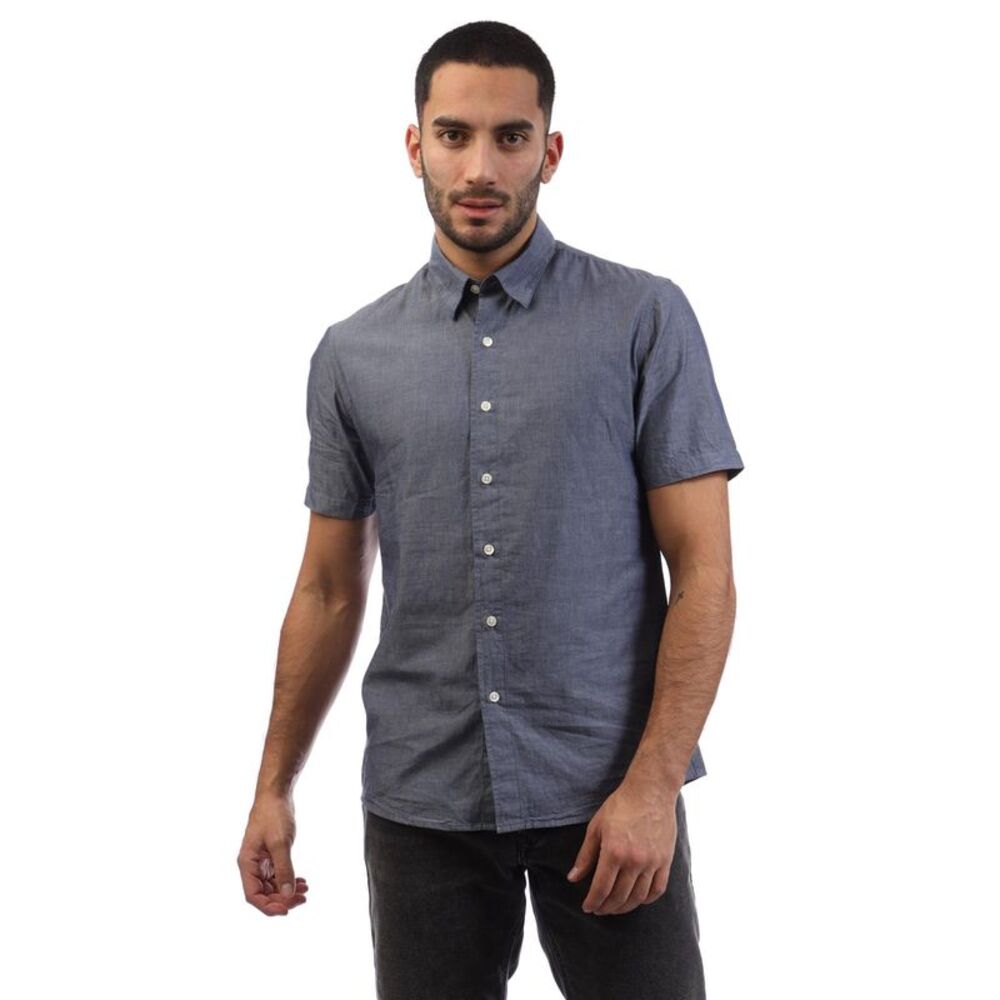 Peter Werth Mens Tenter Short-Sleeved Shirt / Gray